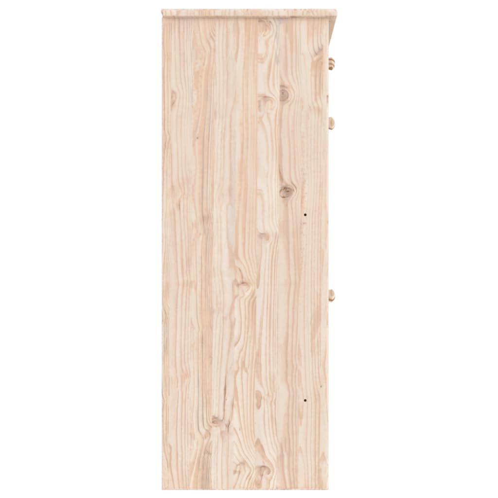Schoenenkast ALTA 77x35x96 cm massief grenenhout