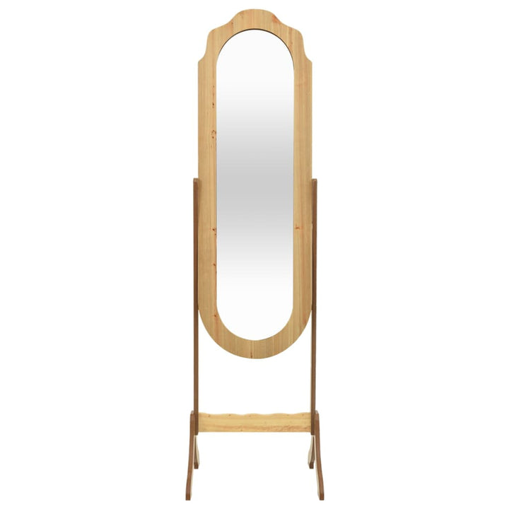 Spiegel vrijstaand 45,5x47,5x160 cm bewerkt hout