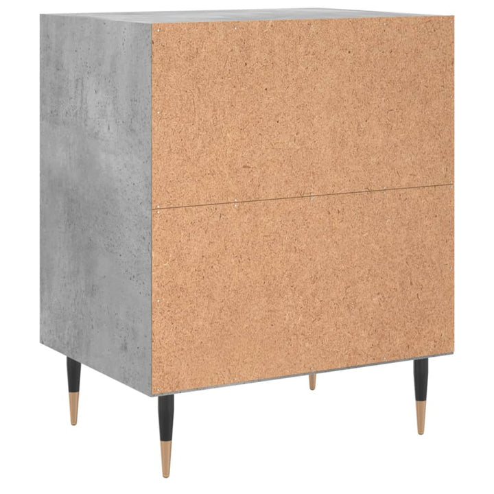 Nachtkastje 40x30x50 cm bewerkt hout betongrijs