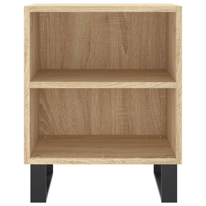 Nachtkastjes 2 st 40x30x50 cm bewerkt hout sonoma eikenkleurig