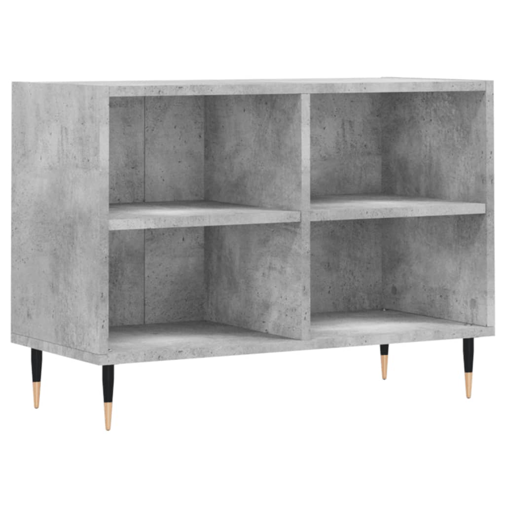 Tv-meubel 69,5x30x50 cm bewerkt hout betongrijs