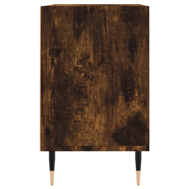 Tv-meubel 69,5x30x50 cm bewerkt hout gerookt eikenkleurig