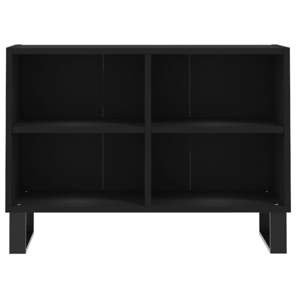 Tv-meubel 69,5x30x50 cm bewerkt hout zwart