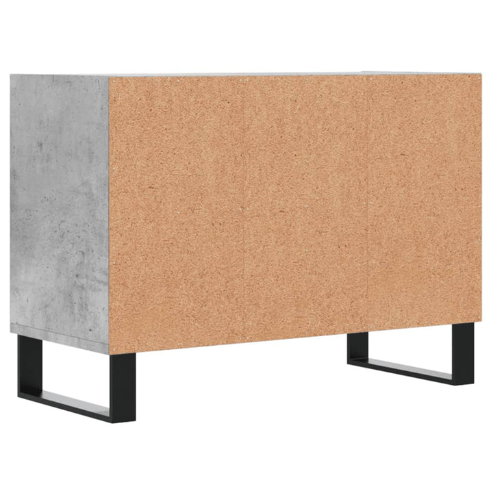 Tv-meubel 69,5x30x50 cm bewerkt hout betongrijs