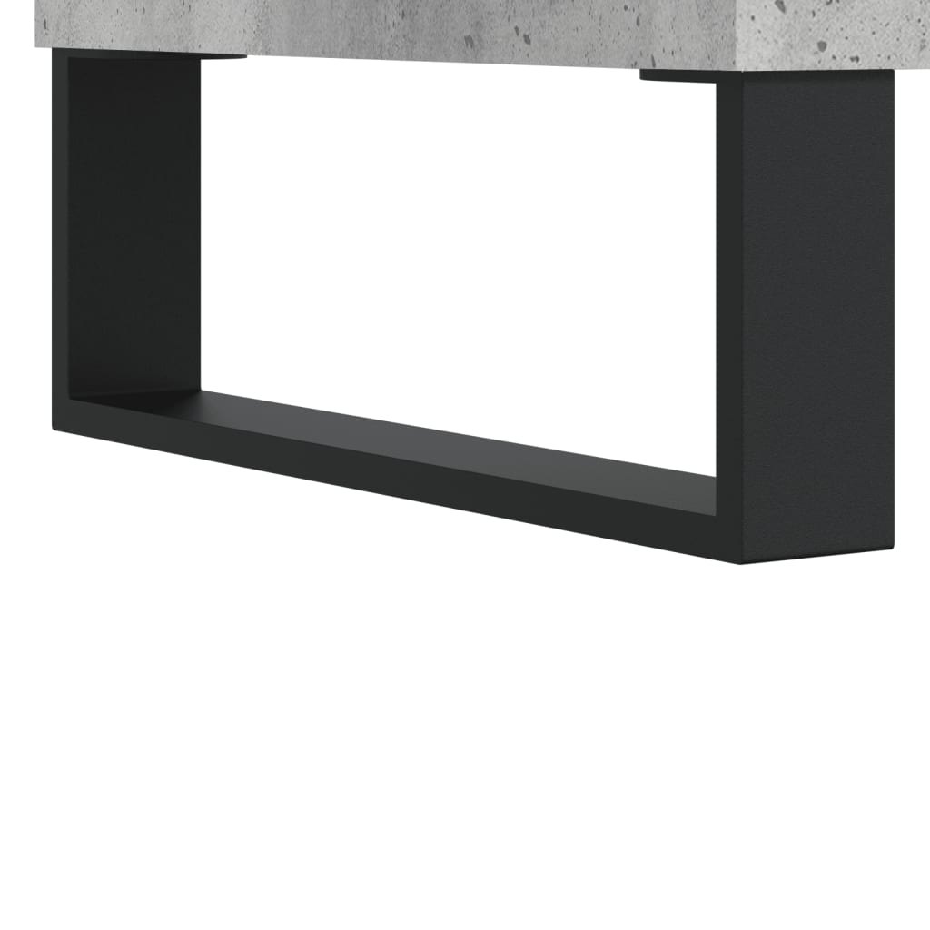 Tv-meubel 69,5x30x50 cm bewerkt hout betongrijs