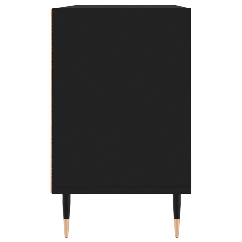 Tv-meubel 103,5x30x50 cm bewerkt hout zwart