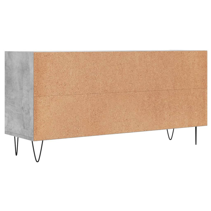 Tv-meubel 103,5x30x50 cm bewerkt hout betongrijs