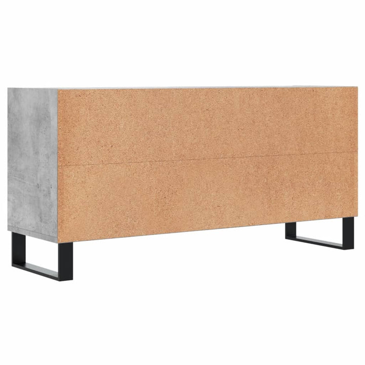 Tv-meubel 103,5x30x50 cm bewerkt hout betongrijs
