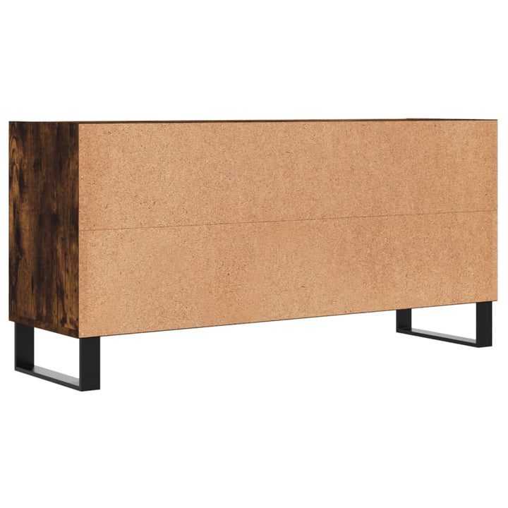 Tv-meubel 103,5x30x50 cm bewerkt hout gerookt eikenkleurig