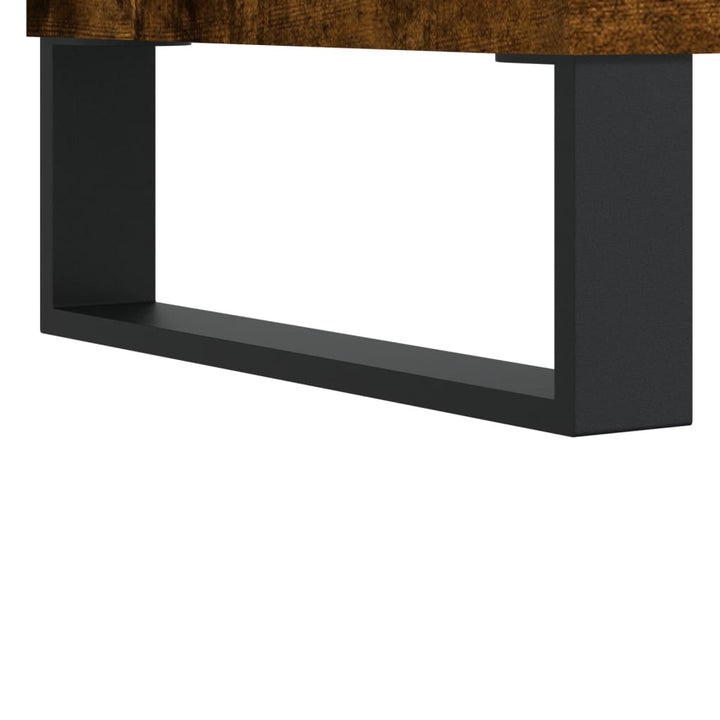 Tv-meubel 103,5x30x50 cm bewerkt hout gerookt eikenkleurig