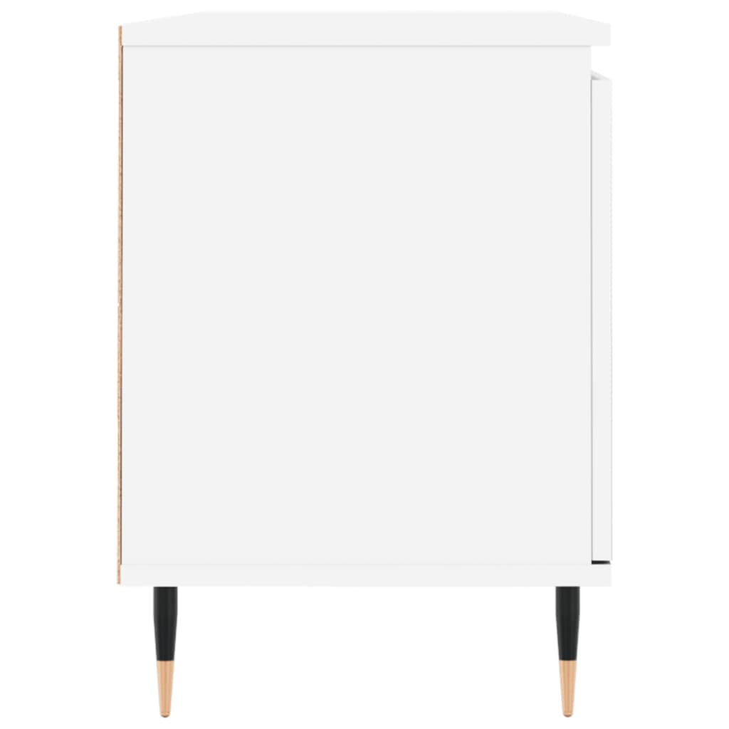 Tv-meubel 104x35x50 cm bewerkt hout wit