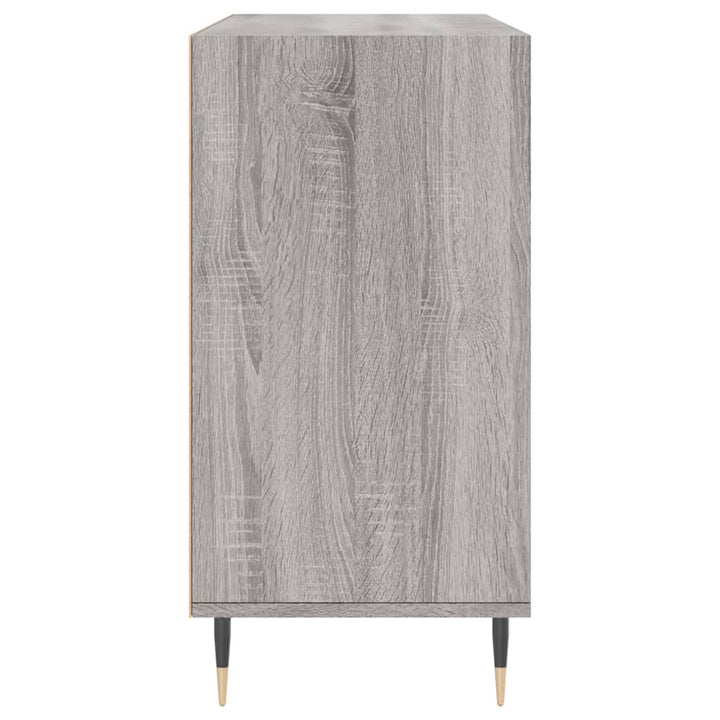 Dressoir 103,5x35x70 cm bewerkt hout grijs sonoma eikenkleurig