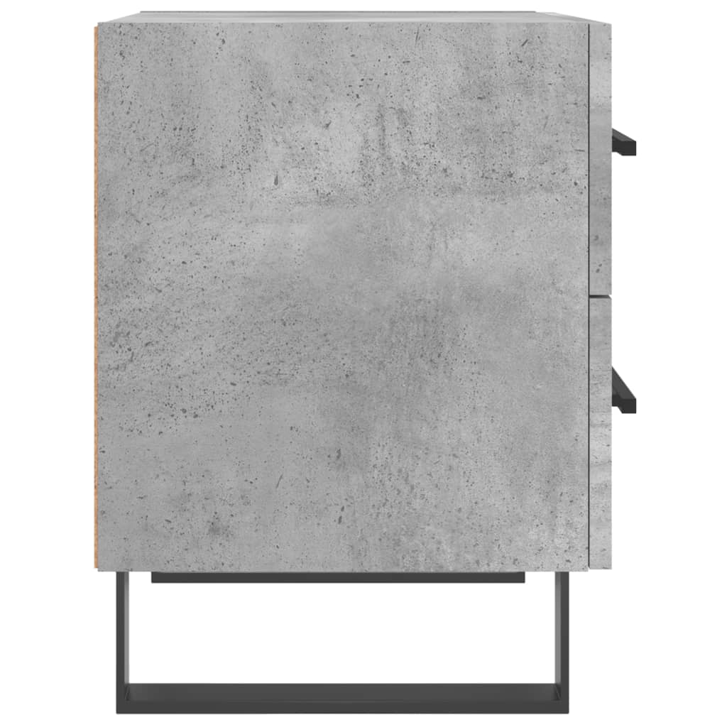Nachtkastjes 2 st 40x35x47,5 cm bewerkt hout betongrijs