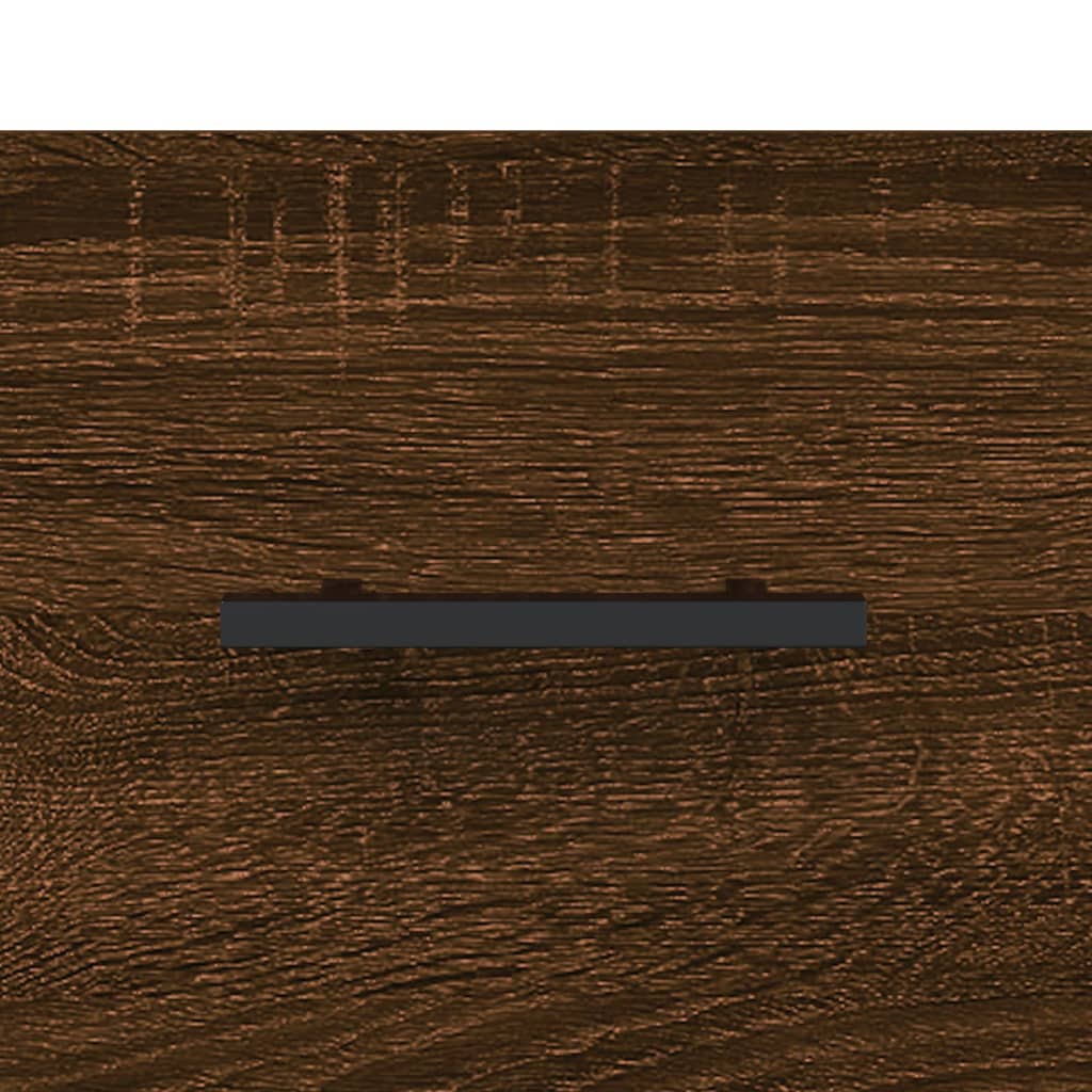 Nachtkastje 40x35x47,5 cm bewerkt hout bruin eikenkleur