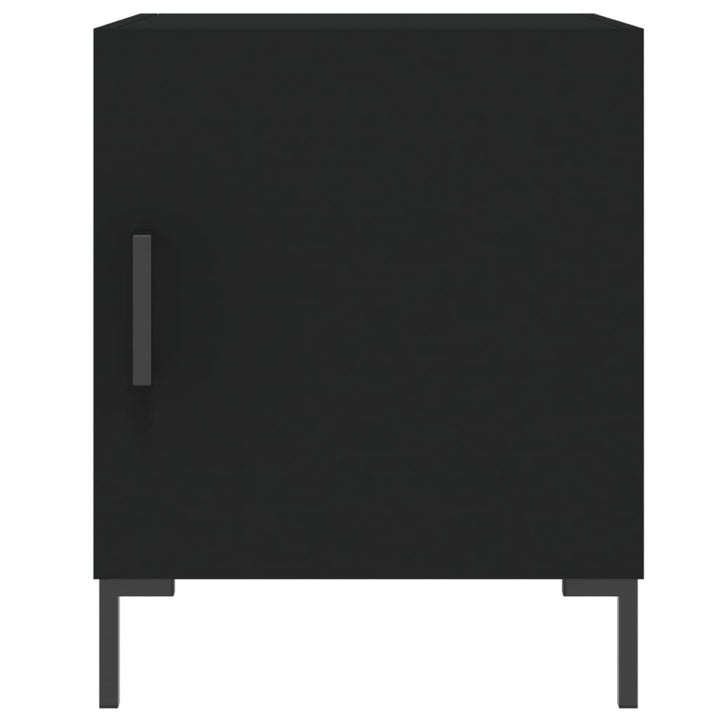 Nachtkastje 40x40x50 cm bewerkt hout zwart