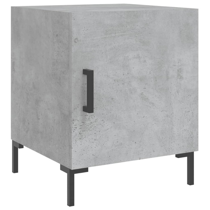 Nachtkastje 40x40x50 cm bewerkt hout betongrijs