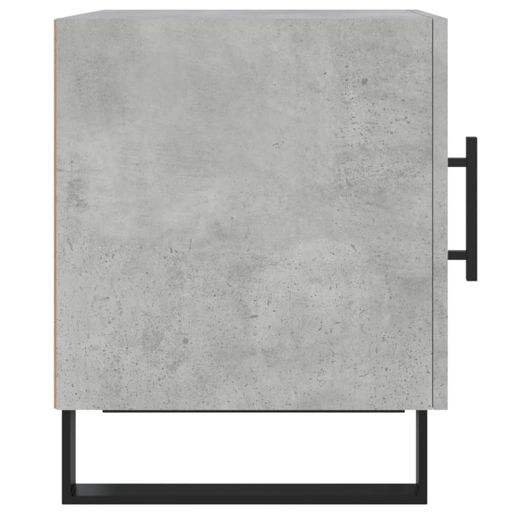 Nachtkastje 40x40x50 cm bewerkt hout betongrijs