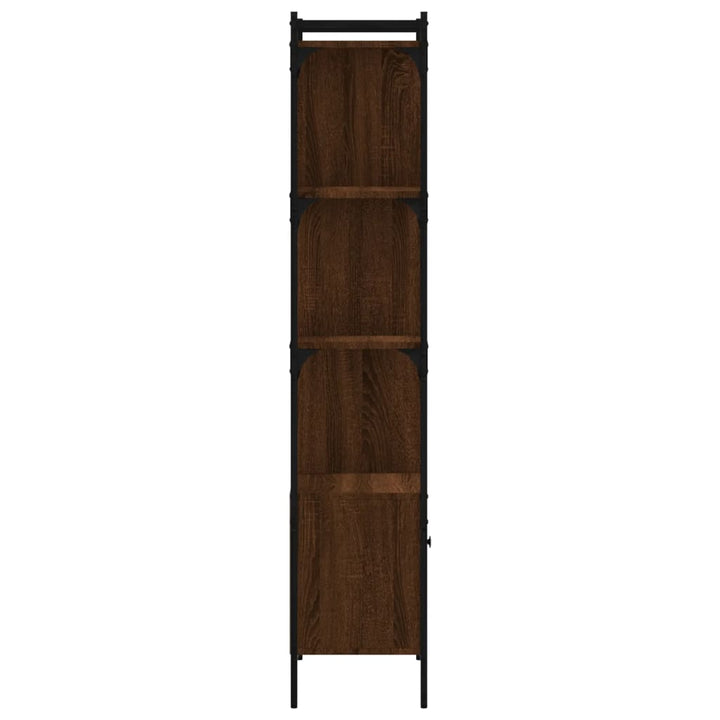 Boekenkast met deur 44,5x30x154,5 cm hout bruin eikenkleur