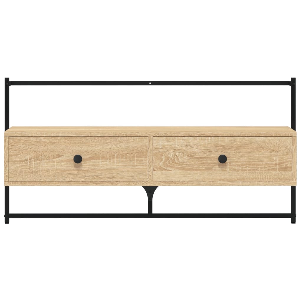 Tv-meubel wandgemonteerd 100,5x30x51 cm hout sonoma eikenkleur