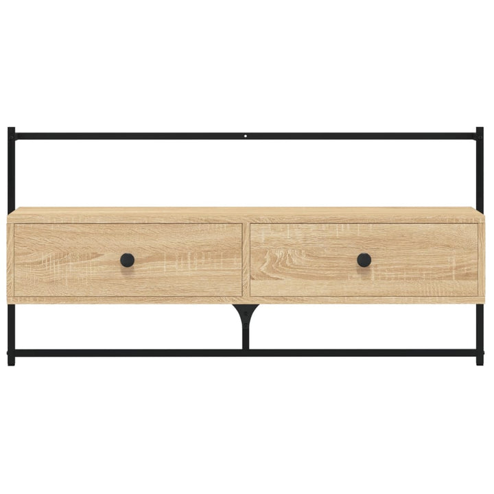 Tv-meubel wandgemonteerd 100,5x30x51 cm hout sonoma eikenkleur