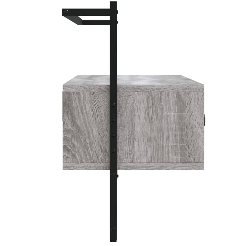 Tv-meubel wandgemonteerd 100,5x30x51 cm hout grijs sonoma eiken