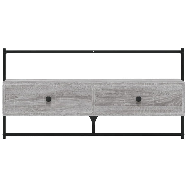 Tv-meubel wandgemonteerd 100,5x30x51 cm hout grijs sonoma eiken