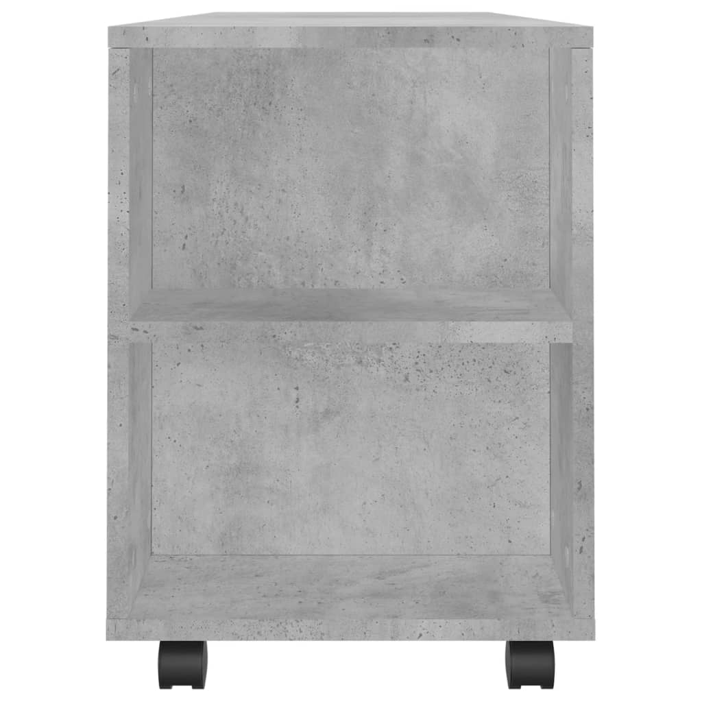 Tv-meubel 102x34,5x43 cm bewerkt hout betongrijs
