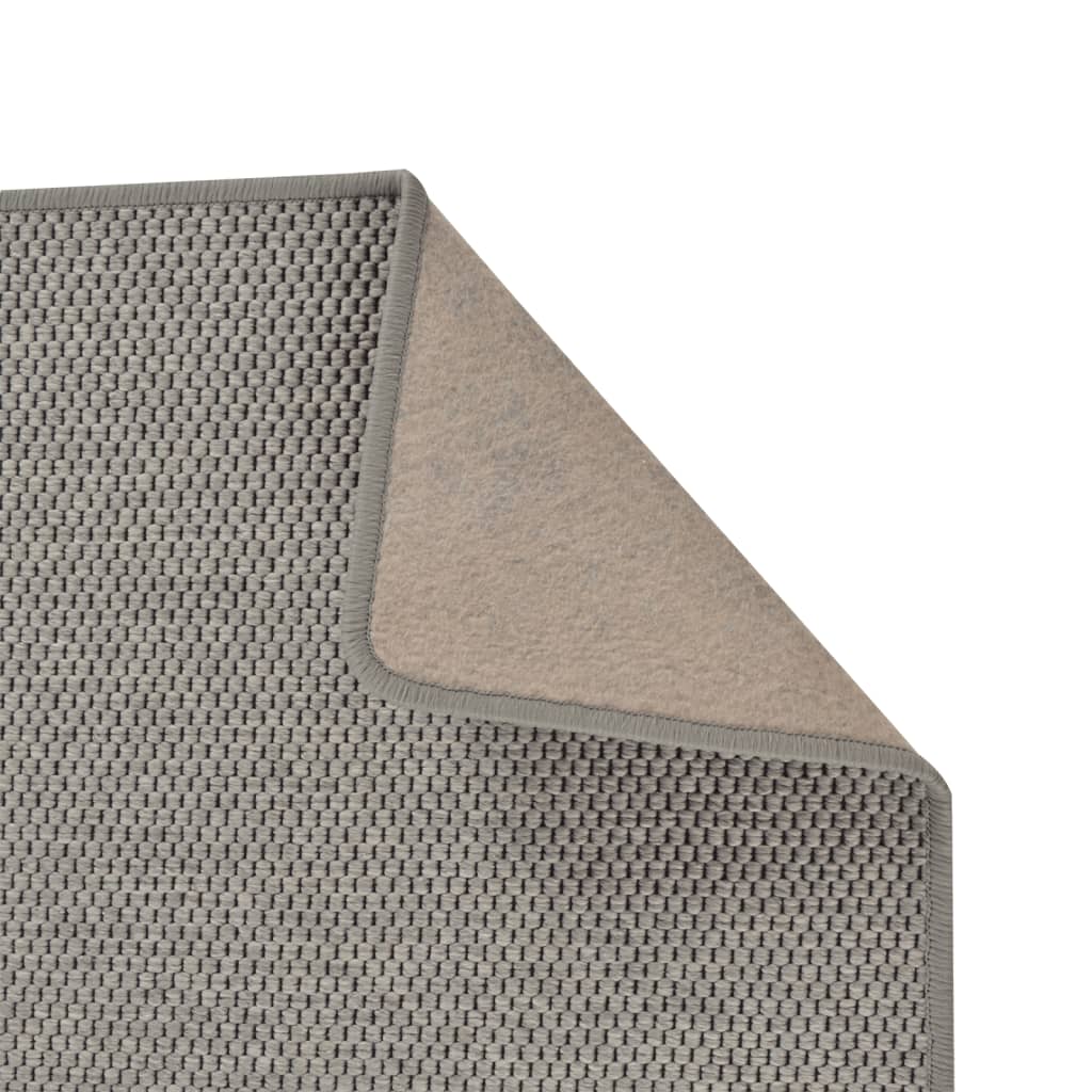 Tapijtloper 50x200 cm sisal-look zilverkleurig