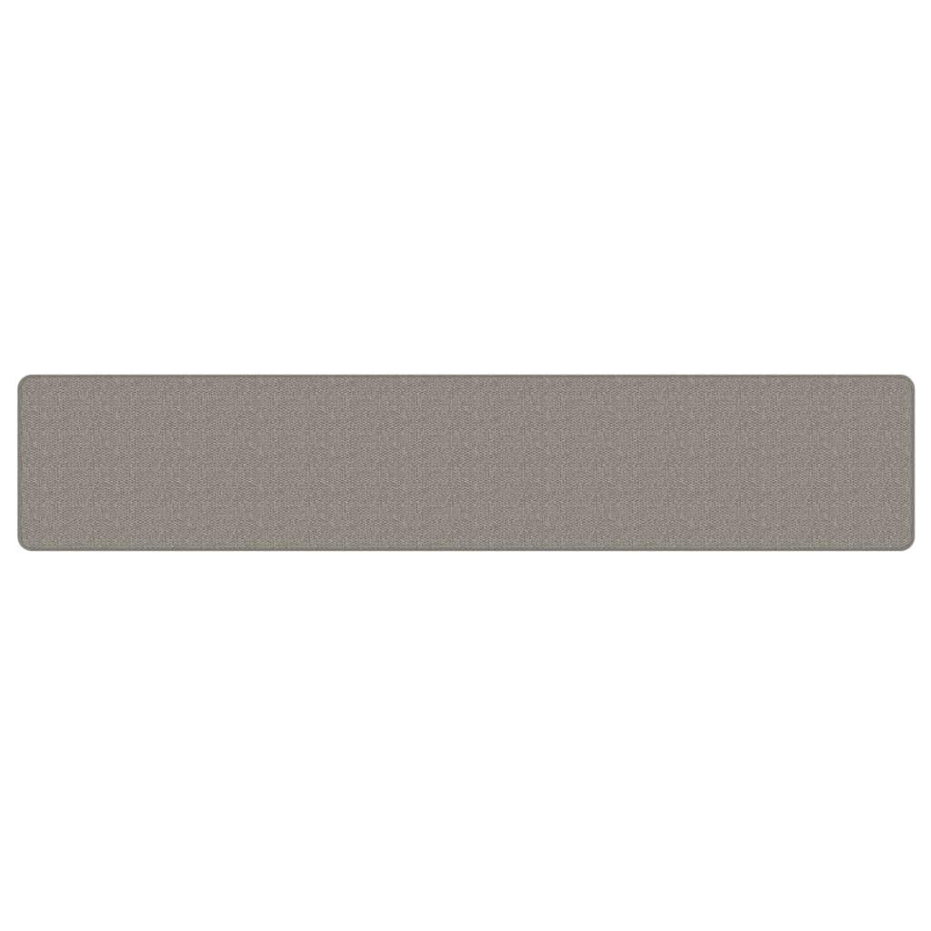Tapijtloper 50x250 cm sisal-look zilverkleurig