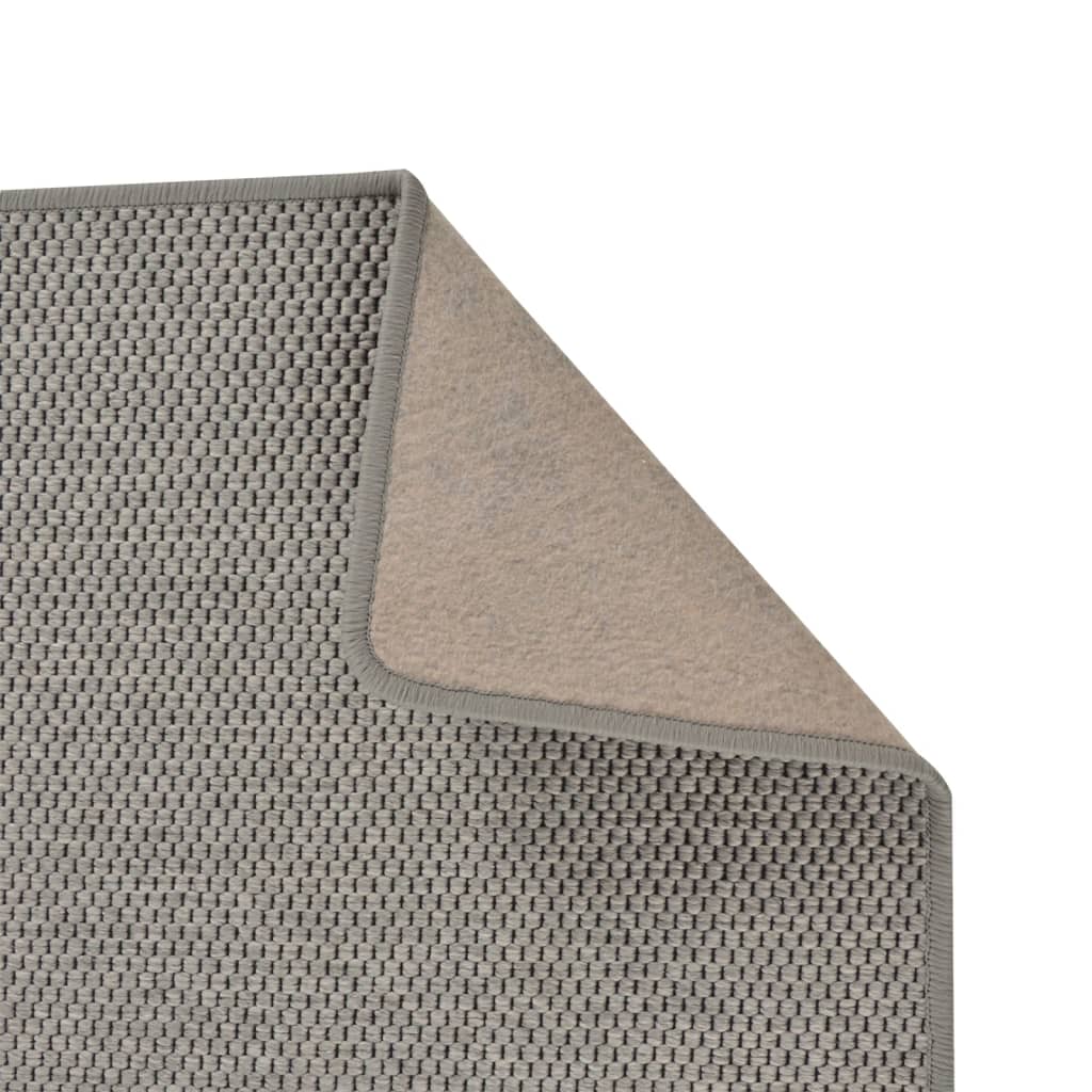 Tapijtloper 50x250 cm sisal-look zilverkleurig