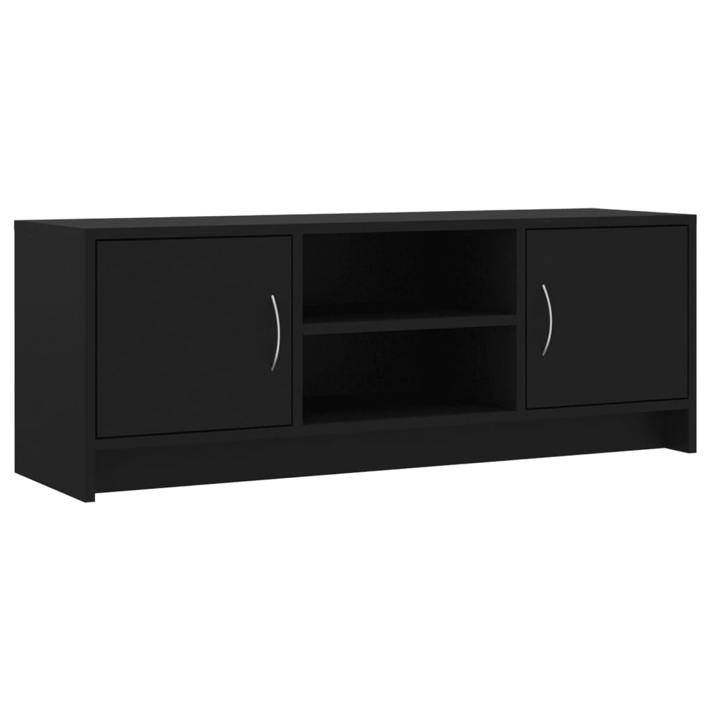 Tv-meubel 102x30x37,5 cm bewerkt hout zwart