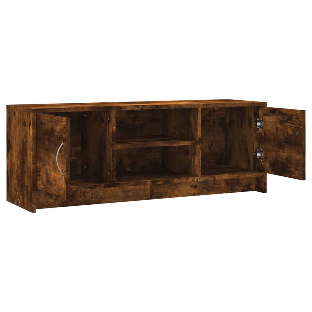 Tv-meubel 102x30x37,5 cm bewerkt hout gerookt eikenkleurig