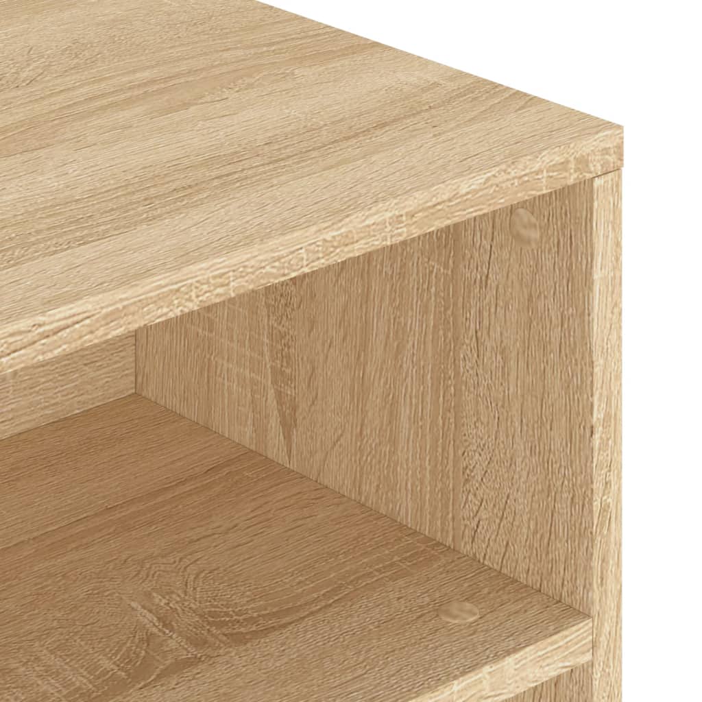 Salontafel 90x55x42,5 cm bewerkt hout sonoma eikenkleurig