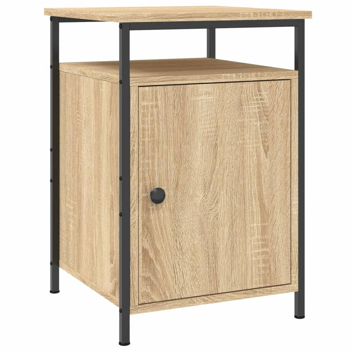 Nachtkastjes 2 st 40x42x60 cm bewerkt hout sonoma eikenkleurig