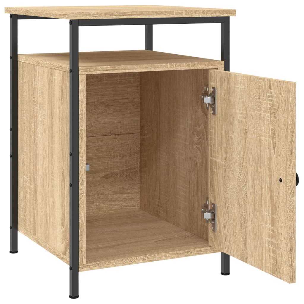 Nachtkastjes 2 st 40x42x60 cm bewerkt hout sonoma eikenkleurig