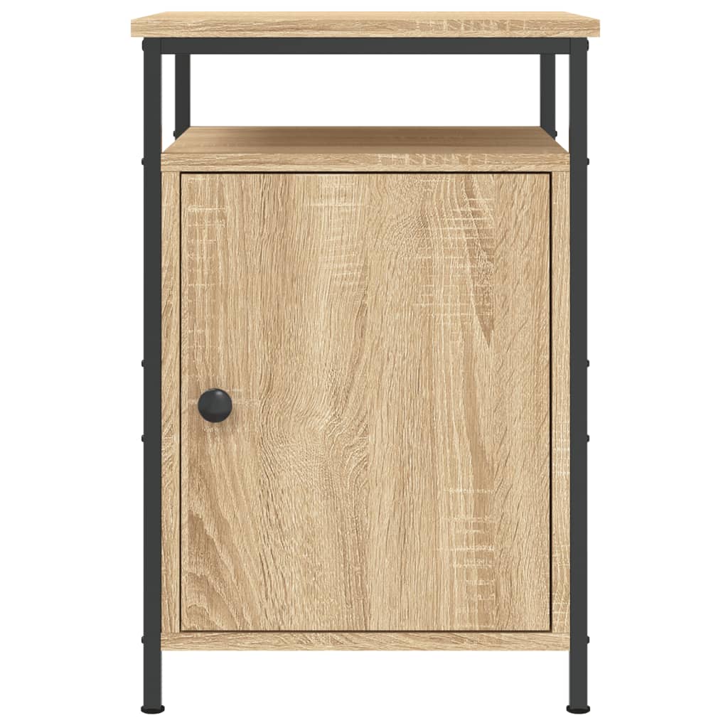 Nachtkastjes 2 st 40x42x60 cm bewerkt hout sonoma eikenkleurig