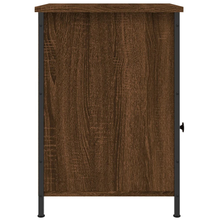 Nachtkastjes 2 st 40x42x60 cm bewerkt hout bruin eikenkleur