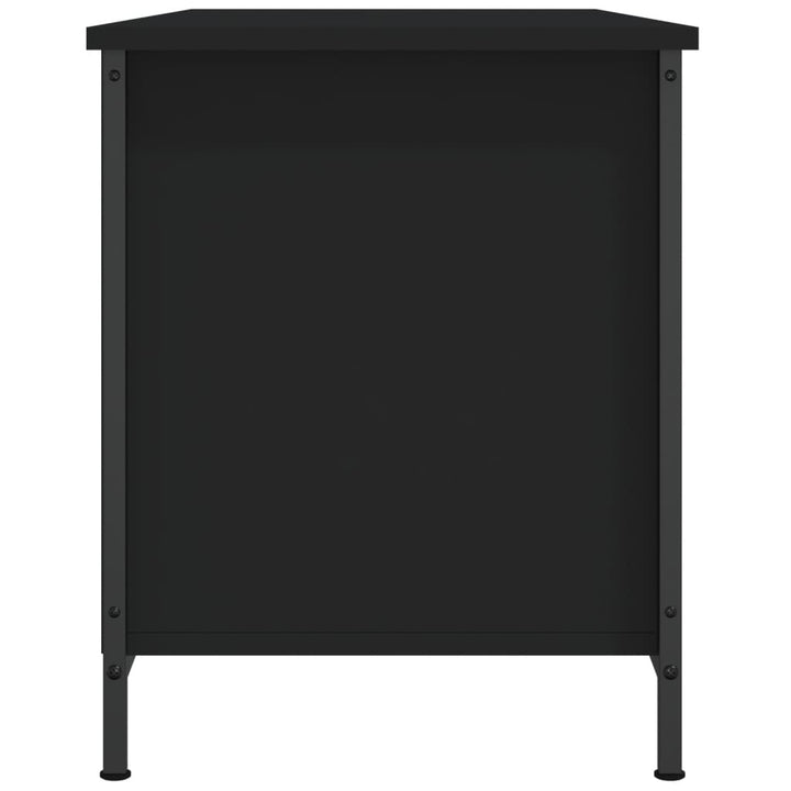Tv-meubel 100x40x50 cm bewerkt hout zwart
