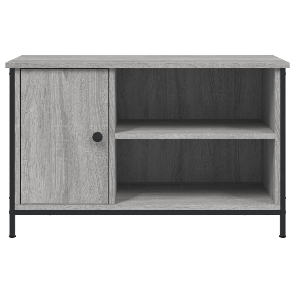 Tv-meubel 80x40x50 cm bewerkt hout grijs sonoma eikenkleurig