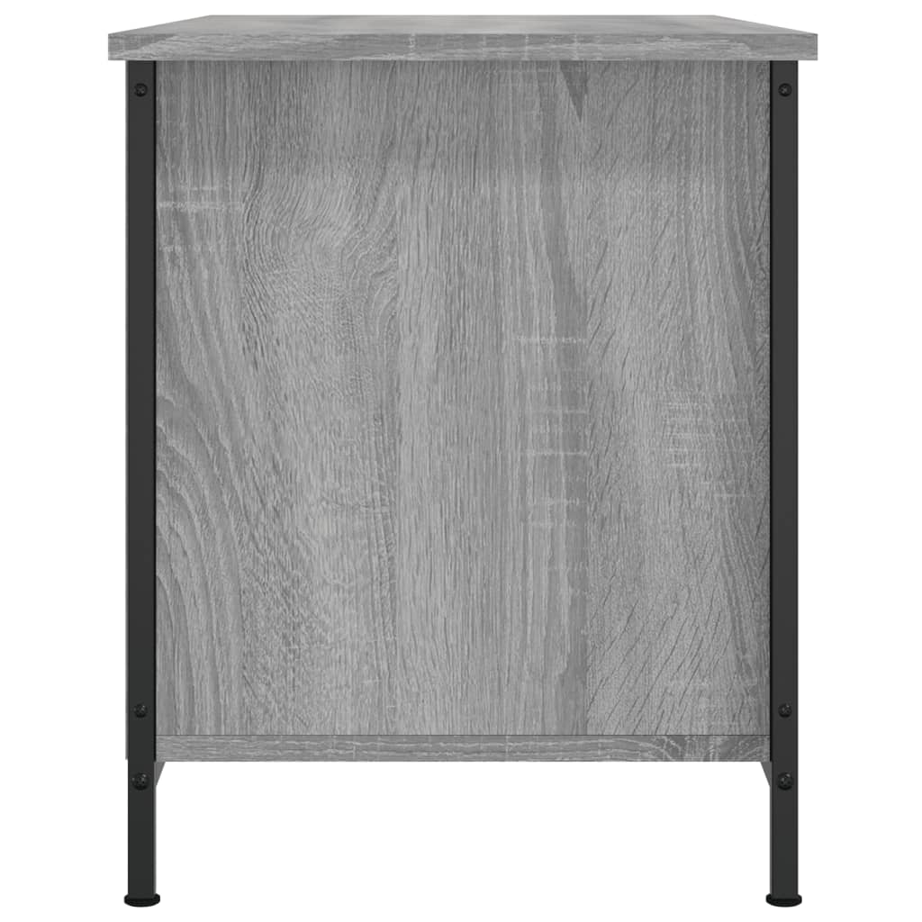 Tv-meubel 80x40x50 cm bewerkt hout grijs sonoma eikenkleurig