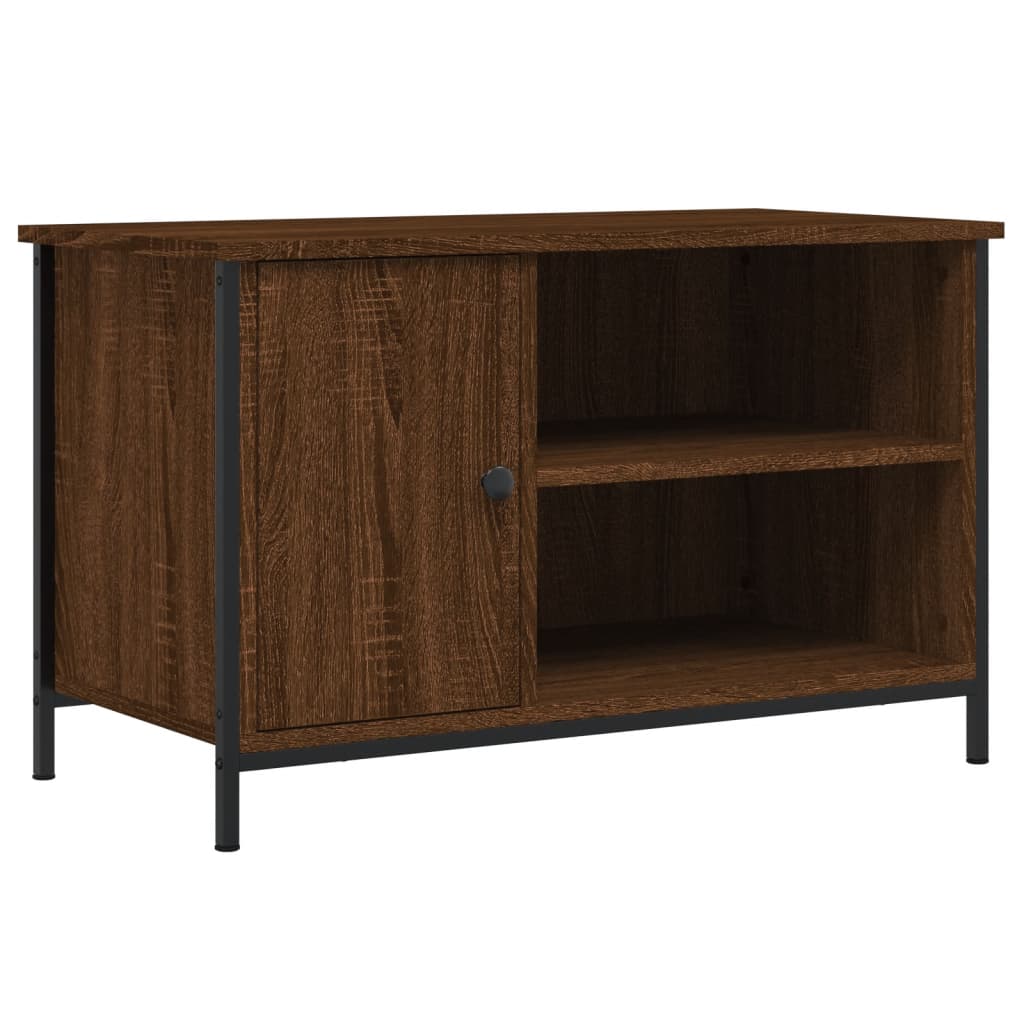 Tv-meubel 80x40x50 cm bewerkt hout bruin eikenkleur