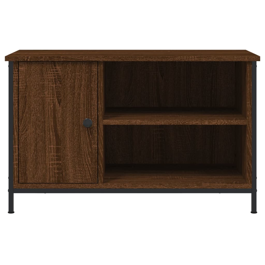 Tv-meubel 80x40x50 cm bewerkt hout bruin eikenkleur