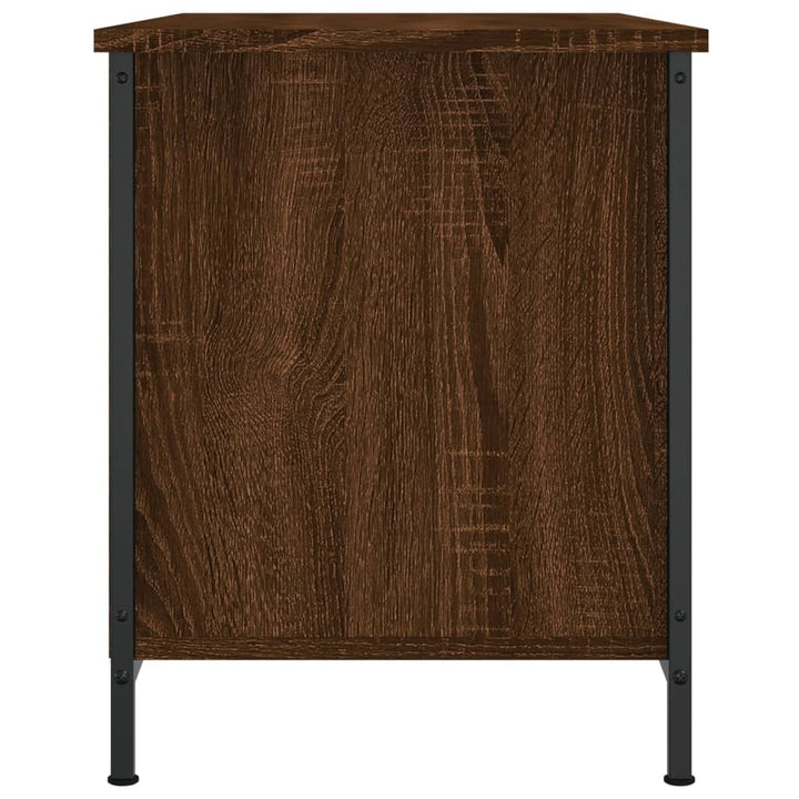 Tv-meubel 80x40x50 cm bewerkt hout bruin eikenkleur