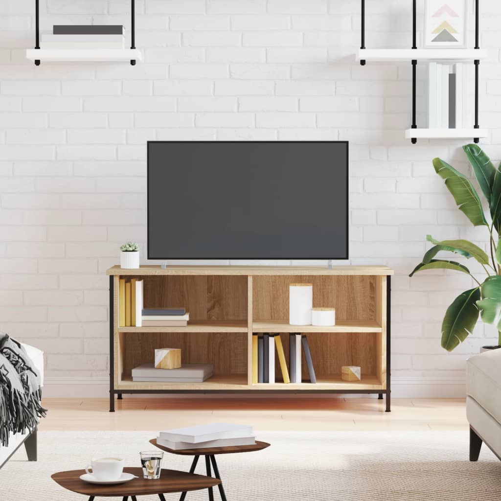 Tv-meubel 100x40x50 cm bewerkt hout sonoma eikenkleurig
