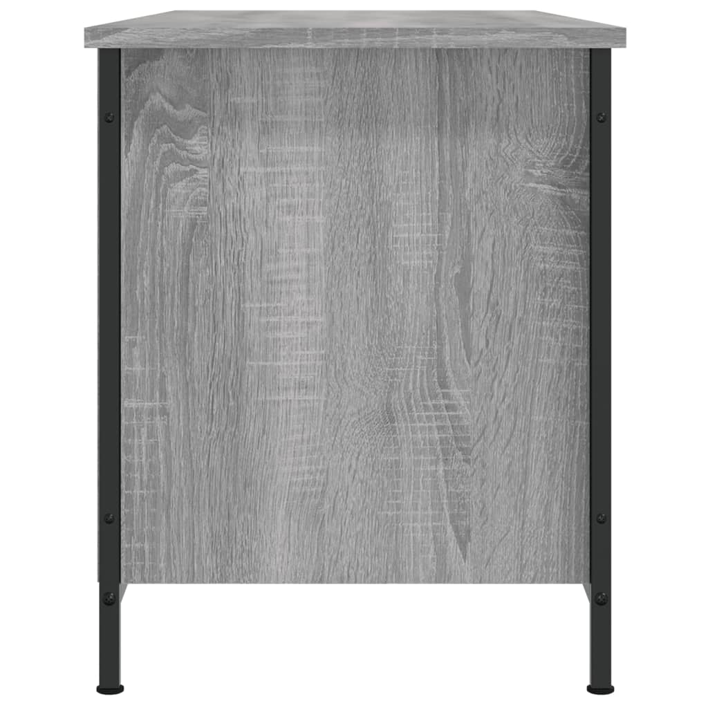 Tv-meubel 100x40x50 cm bewerkt hout grijs sonoma eikenkleurig