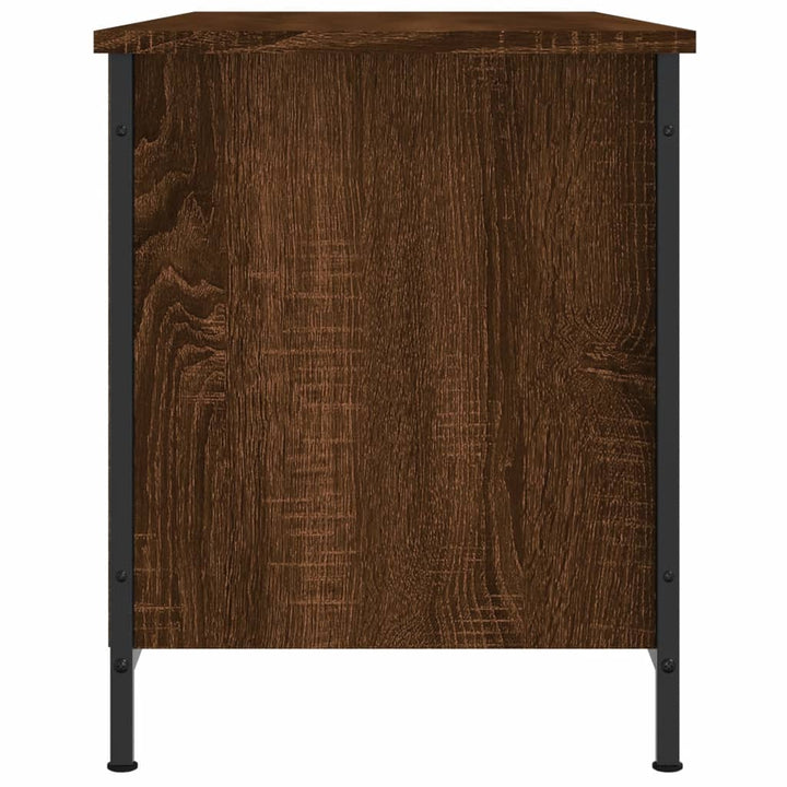 Tv-meubel 100x40x50 cm bewerkt hout bruin eikenkleur