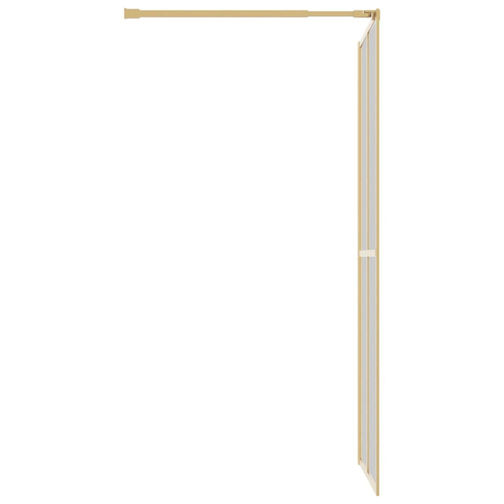 Inloopdouchewand transparant 100x195 cm ESG-glas goudkleurig