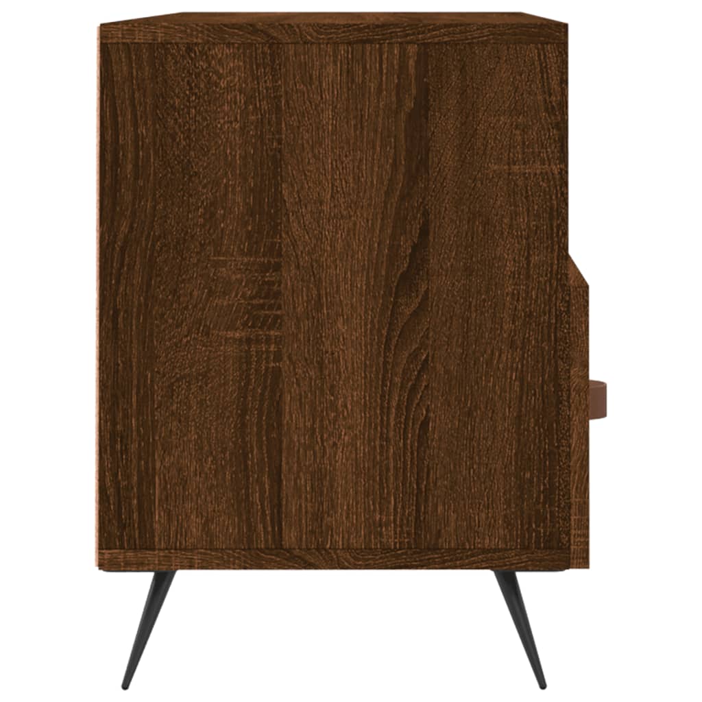 Tv-meubel 102x36x50 cm bewerkt hout bruin eikenkleur