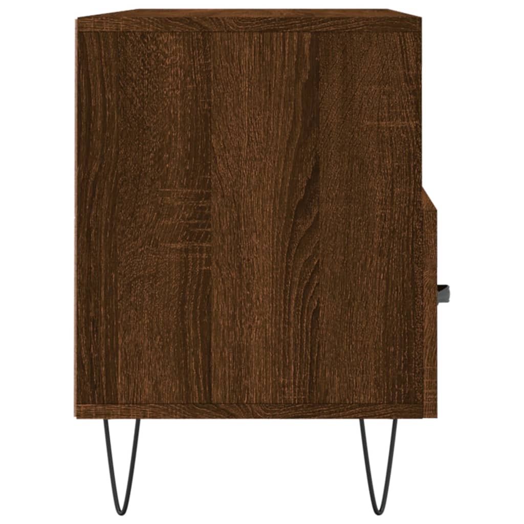 Tv-meubel 102x36x50 cm bewerkt hout bruin eikenkleur