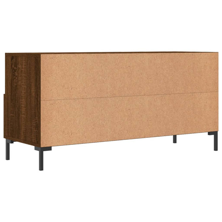 Tv-meubel 102x36x50 cm bewerkt hout bruin eikenkleur